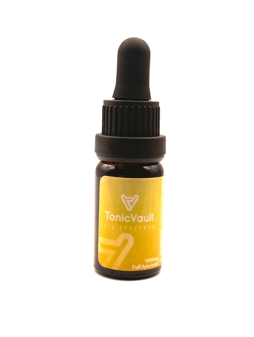 CBD Oil Drops 10ml - 1000mg - Full Spectrum MCT